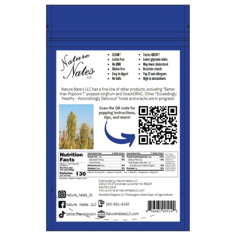 natural foods Diy Popping Sorghum, 15 OZ