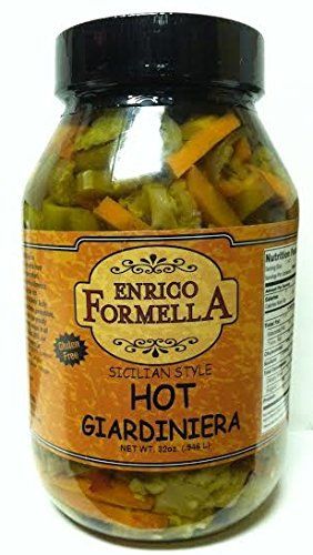 Enrico Formella | Hot Giardiniera | Italian - Chicago Style Hot Pickled Vegetables 32oz.