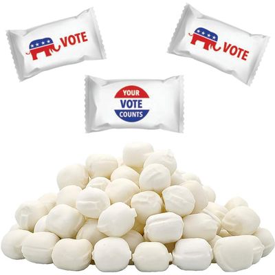 Trump 2024 Maga Buttermints, Mint Candies, Make America Great Again, Butter Mint Candy, Fat-Free, Kosher Certified, Individually Wrapped (110 Pieces)
