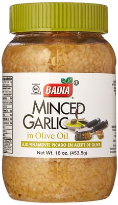 Badia Minced Garlic in Olive Oil 16 oz Pack of 3
