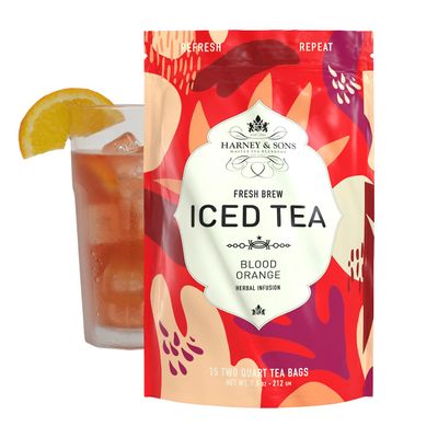 Harney &amp; Sons Blood Orange Fresh Brew Iced Tea | 15ct, Brews up to 30 quarts of Iced Tea