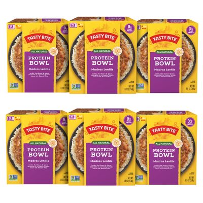 Tasty Bite Indian Style Chili &amp; Rice Bowl, 8.8 Ounce, Pack of 6, Ready to Eat, Organic Basmati, Microwaveable, Vegetarian