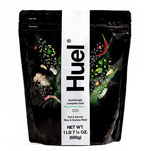 Huel Hot and Savory Instant Meal Replacement - Thai Green Curry - 14 Scoops Packed with 100% Nutritionally Complete Food, Including 20g of Protein, 10g of Fiber, and 27 Vitamins and Minerals