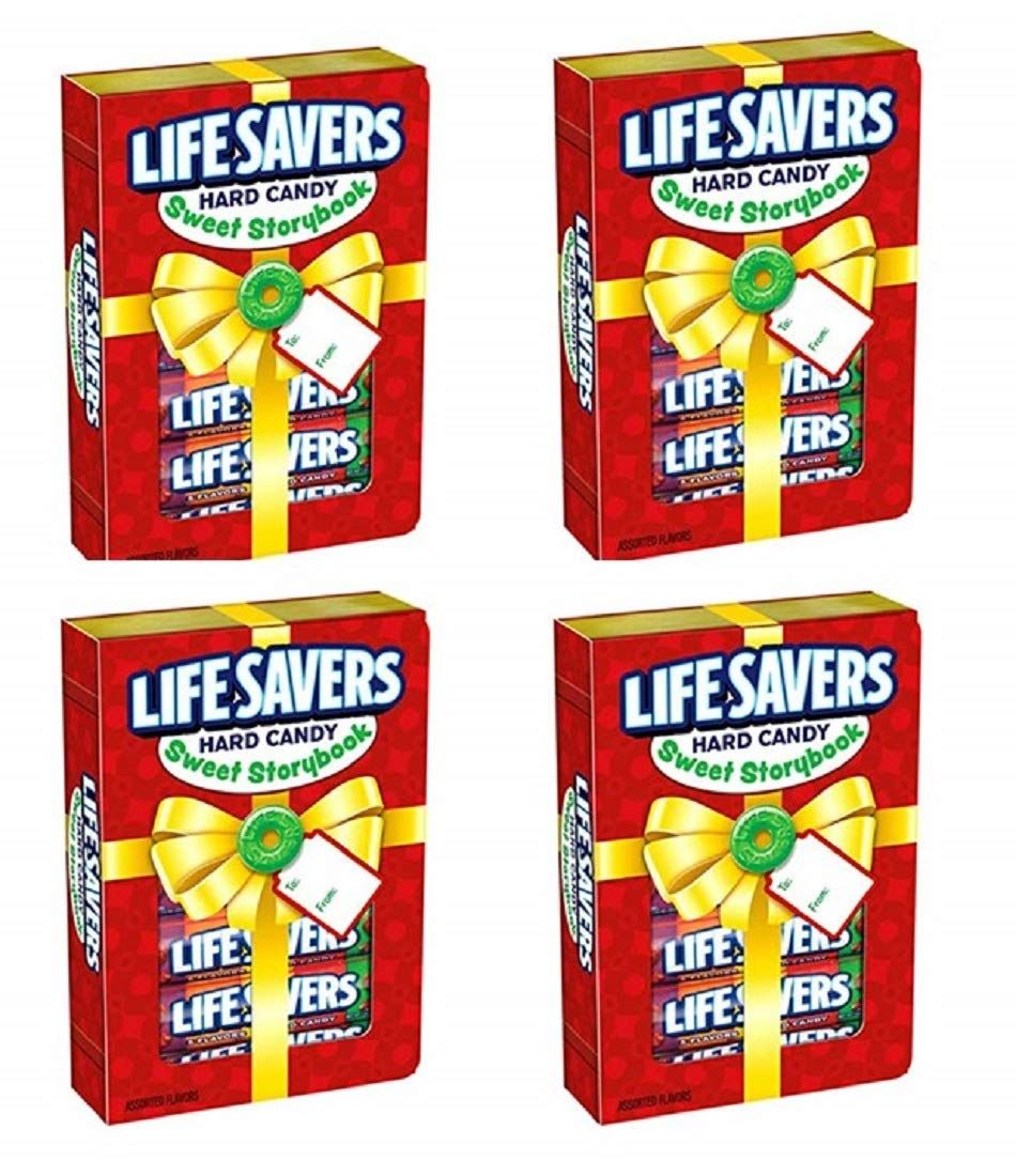LifeSavers Hard Candy Sweet Story Book Holiday Edition Gift Box, Five Flavors - Four Boxes, 6 Rolls Per Box (24 Total Rolls)
