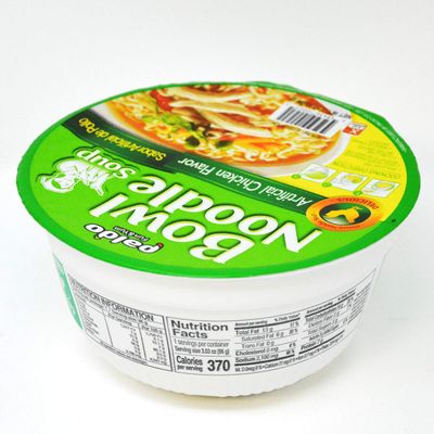 Paldo Fun &amp; Yum Instant Cup Noodle Soup Bowl with Chicken Flavored Broth, Pack of 12, Best Oriental Style Korean Ramyun, Most Loved Korean Noodles,    86g (3.03 oz) x 12