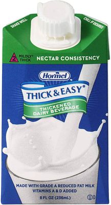 Thick &amp; Easy Dairy Thickened Beverage 8 oz. Carton Milk Flavor Ready to Use Nectar Consistency, 24739 - Case of 27