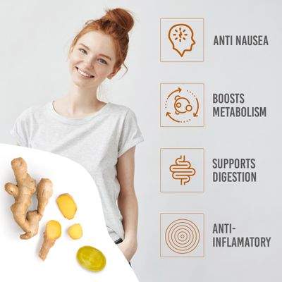 Ginger Candy - 1 Pound Bag - Hard Ginger Candy For Nausea Relief And Digestion Aid - Individually Wrapped Candies (Approx 90 Pieces)