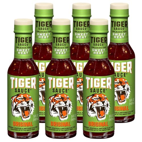 Tiger Sauce Original Hot Sauce, 5oz Bottle (Pack of 6)