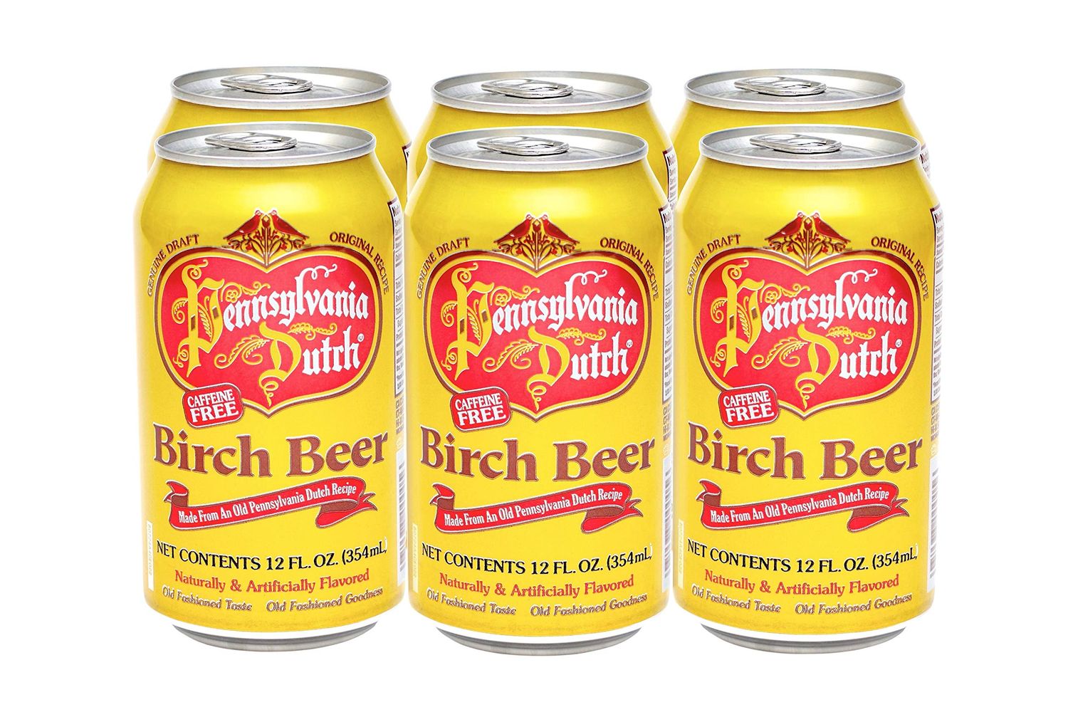 PA Dutch Birch Beer, Popular Amish Beverage, 12 Oz. Cans (Two 6-Packs)