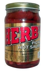 Herb&#39;s Pickled Hot Sausage 16oz