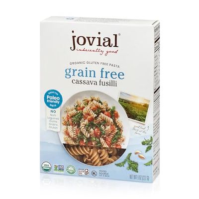 Jovial Grain-Free Cassava Fusilli - Fusilli Organic, Gluten Free Pasta, Fusilli Pasta, Cassava Pasta, Paleo Pasta, Grain-Free, Non-GMO, High-Fiber - 8 Oz, 1 Pack