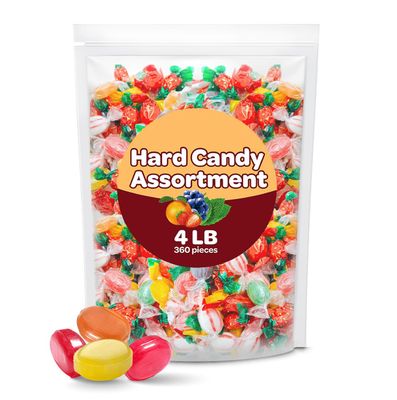 Old-Fashioned Hard Candy Christmas Assortment, Bulk Pack 4 Pounds (About 360 Count)