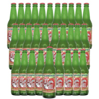 Cock n Bull Apple Ginger Beer 30 Pack 12oz Soda Bottles - Ideal Mixer for Cocktails, Mocktails, and Bartenders - Premium Quality for Perfect Mixed Drinks - Refreshing Flavor Profile- Made In USA