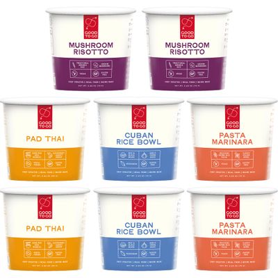 GOOD TOGO Instant Lunch  Dinner Cups 8Pack  GlutenFree  Real Food Ready in Under 10 Minutes  Microwavable Food Just Add Water Meals  Healthy Delicious Low in Sodium Variety 8Pack 8Pack