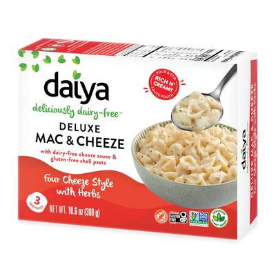 Daiya, Dairy Free Gluten Free Four Cheeze Style with Herbs Vegan Mac and Cheese, 10.6 Ounce