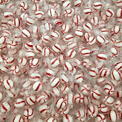 Bob&#39;s Sweet Stripes Soft Peppermint Candy - Melt Away Mints - Individually Wrapped - Bulk Pack (Peppermint, 2 Pound)