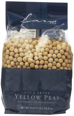 Lar&#39;s Own Peas Yellow, 18-Ounce (Pack of 6)