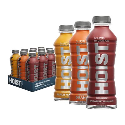 HOIST Premium Military Hydration Electrolyte Drink, Powerful IV-Level Hydration, Clinically Proven Performance Drink, Variety Pack, 16 Fl Oz (Pack of 12)