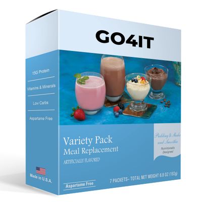 My Neat Health High Protein Meal Replacement Shake - Diet Shake Powder, LOW Calories, HIGH Protein, LOW Fat, Essential Vitamins and Minerals, Kosher (Variety)