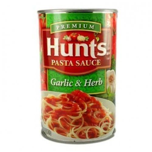 Hunt&#39;s, Premium Garlic &amp; Herb Pasta Sauce, 26oz Can (Pack of 6)