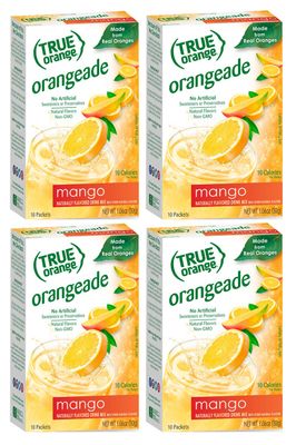 True Orange, Mango Orange Drink Mix, 10-count (Pack of 4)