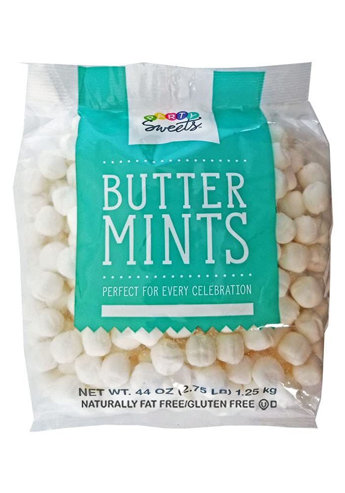 Party Sweets White Buttermints, 2.75 Pound, Appx. 350 pieces from Hospitality Mints