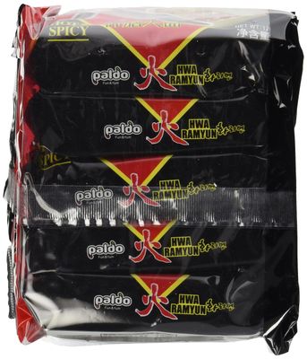 Paldo Hwa Ramyun - with Soy Peptide, Hot &amp; Spicy Noodles, 4.23 Ounce (Pack of 20)