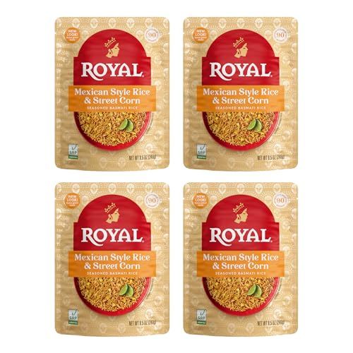 Royal - Ready To Heat Rice - Mexican Street Corn, 4 Count