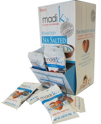 Madi K&#39;s Almonds, Sea Salt, 31 Count (Pack of 1)