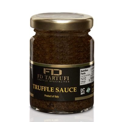 FD TARTUFI Truffle Sauce 80g (2.82oz) - (Tuber Aestivum) Gourmet Food Sauce | Condiments | non gmo | Made in Italy | Mushrooms | Truffles | Kosher