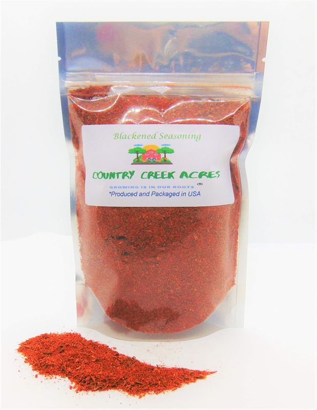 16 oz Blackened Seasoning - A tasty mixture of Herbs and Spices - COUNTRY CREEK LLC-Makes the surface of your meat dark and finished with a nice crusting.