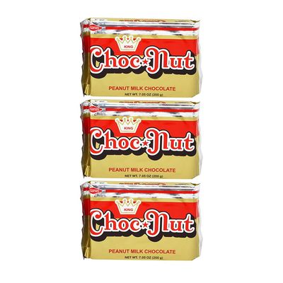 King Choc Nut Peanut Milk Chocolate Pack Of Three 7.76 Oz Per Pack