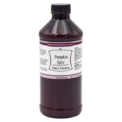 Lorann Oils Pumpkin Spice Bakery Emulsion: Genuine Pumpkin Spice Blend, Perfect for Boosting Fall Flavors in Cakes, Cookies &amp; Desserts, Gluten-Free, Keto-Friendly, Pumpkin Spice Flavoring Essential