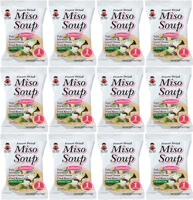 Miko Brand Freeze Dried Authentic Soup miso, 0.27 Ounce (Pack of 12)