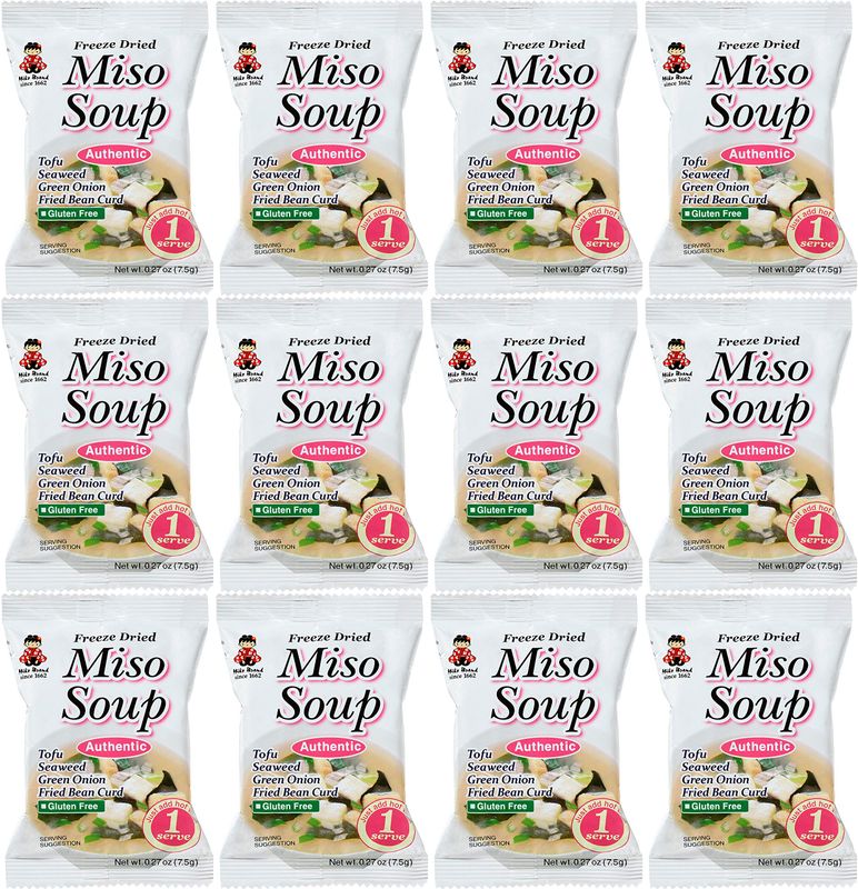 Miko Brand Freeze Dried Authentic Soup miso, 0.27 Ounce (Pack of 12)