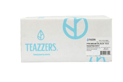 Teazzers Premium Black Raspberry Tea Bags, Large 1-Gallon Iced Tea Brew, Commercial Size Tea Filters, Bulk 96 Pack, 1 oz. Great for Foodservice Ice Tea Brewers, Unsweetened