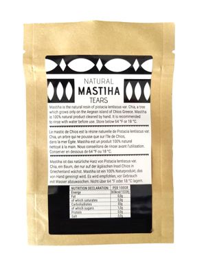 Chios Mastiha Tears Gum Greek 100% Natural Mastic Packs From Mastic Growers (25gr Medium Tears)