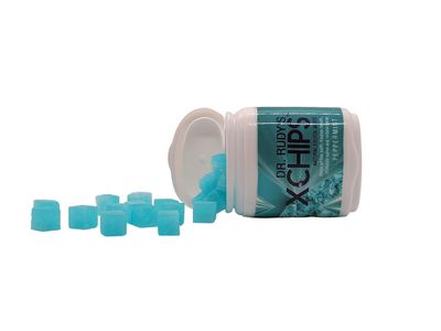 4 Pack Dr Rudy's Xchips with Pure Xylitol - Xylitol Candy (Mint)