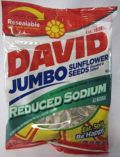 David&#39;s Sunflower Seeds Reduced Sodium 5.25 Oz (Pack of 12)