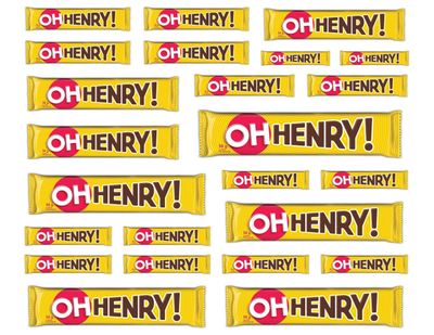 HERSHEY'S Oh Henry! Chocolatey Candy Bars,, 24Count ()