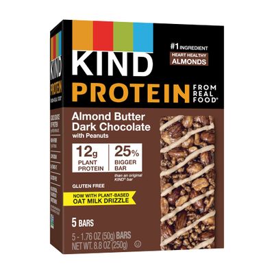 KIND Protein Bars, Almond Butter Dark Chocolate, 5 Bars (Pack of 6, 30 Count Total)