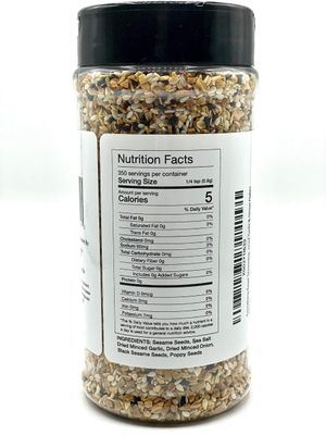 Everything Bagel Seasoning Blend Original XL 10 Ounce Jar. Delicious Blend of Sea Salt and Spices Dried Minced Garlic & Onion Flakes. Bagel Allspice, Sesame Seasoning Spice Shakera