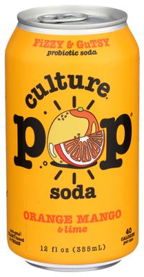 Culture Pop Soda Orange Mango Soda, 12 FZ