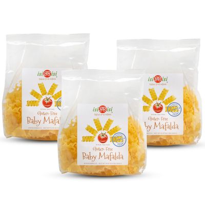 isiBisi Gluten Free Mafalda Pasta - Mini Lasagna Noodles Made With Corn Flour and Rice Flour - Authentic, Healthy Italian Pasta - Vegan, Non-GMO, Organic Artisanal Pasta, Made in Italy (8 oz.)
