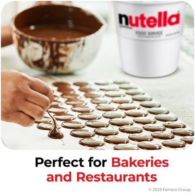 Nutella Hazelnut Spread Food Service Tub, Baking Supplies, Great For Restaurants And Bakeries, Two Bulk Tubs, 13.2 Lb Total