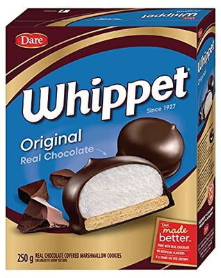Whippet Original Chocolate Covered Marshmallow Cookies,250g/9oz., Imported from Canada)