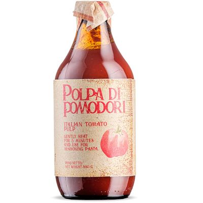 Italian Tomato Pulp, 11.6 oz, Pomodoro Puree, Fine Tomato Pulp Passata, Artigiani dei Sapori