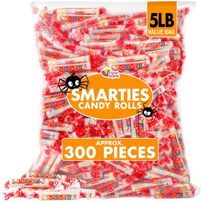 Smarties Candy - 5 Pounds - Parade Candy - Valentine&#39;s Day Bulk Candy Individually Wrapped - Back to School Classroom Candy - Original Flavor - Parade Candy