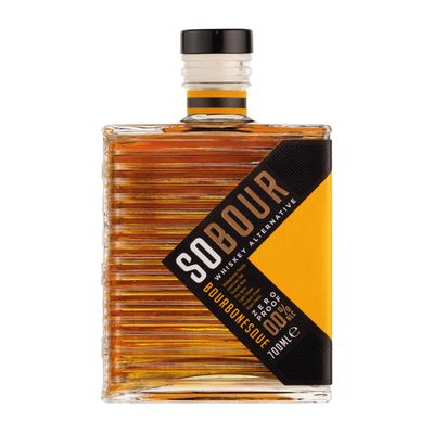 SOBOUR Bourbonesque Non Alcoholic Whiskey, Smooth and Indulgent Award Winning Non Alcoholic Spirits, 0.0% ABV. - Halal, Low Sugar, Vegan and Gluten Free, Part of the Spirits of Virtue Range (700ml)