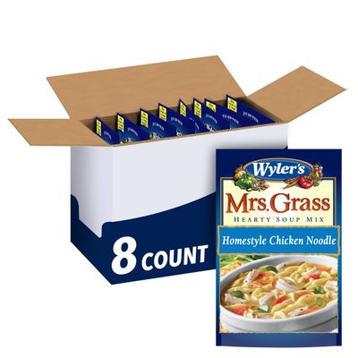 Mrs. Grass Homestyle Chicken Noodle Hearty Soup Mix (5.93 Ounce, Pack of 8)